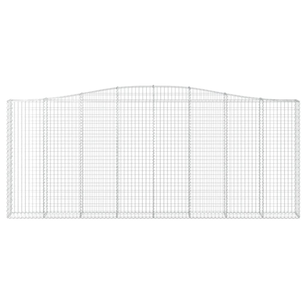 25 db íves horganyzott vas gabion kosár 400x30x160/180 cm