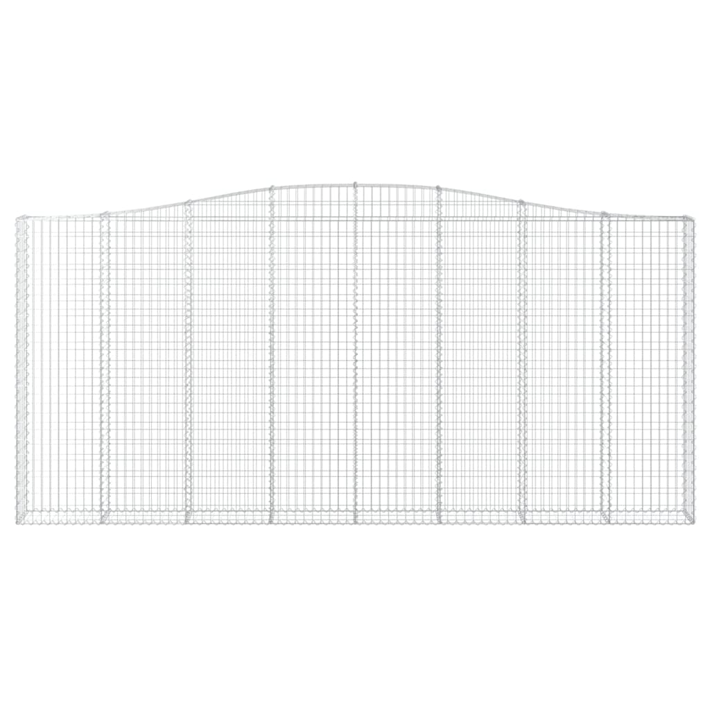 25 db íves horganyzott vas gabion kosár 400x30x180/200 cm