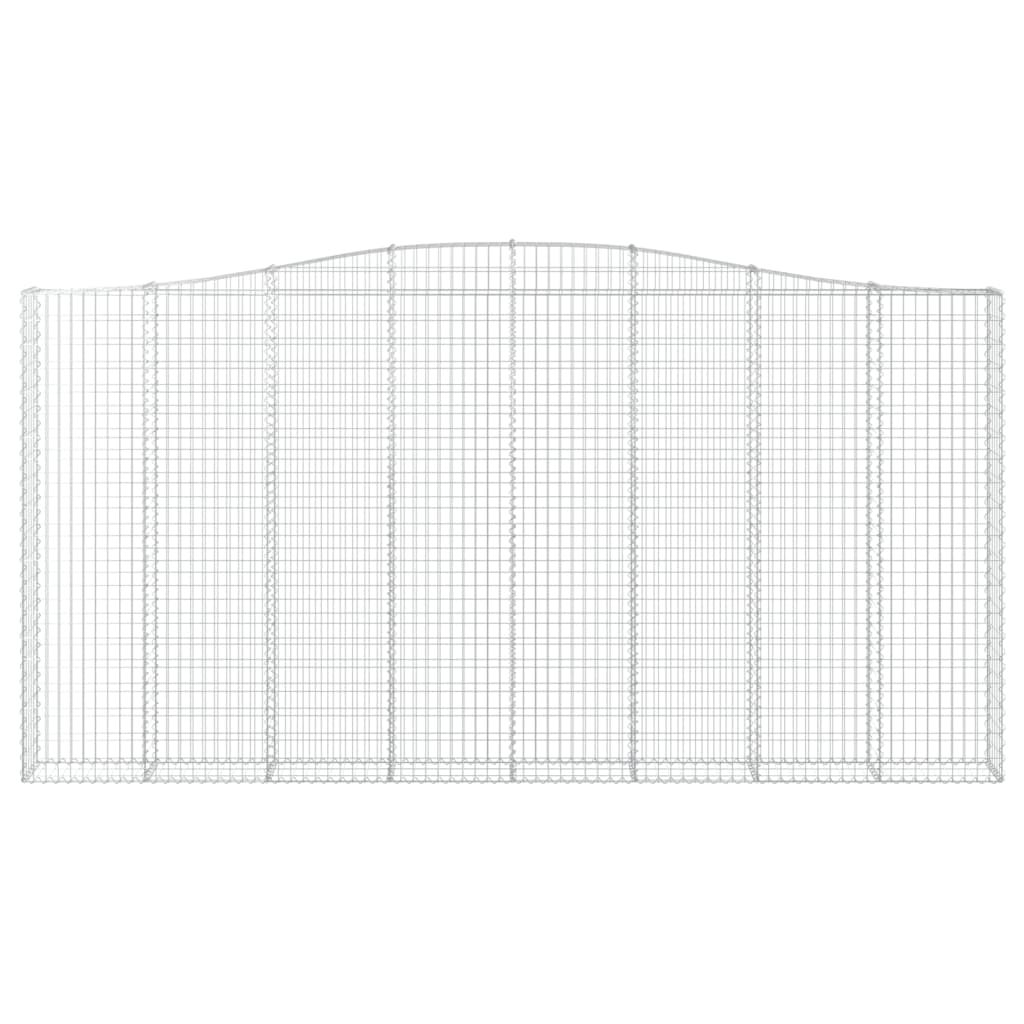 Габионни кошници арка 7 бр 400x30x200/220 см поцинковано желязо