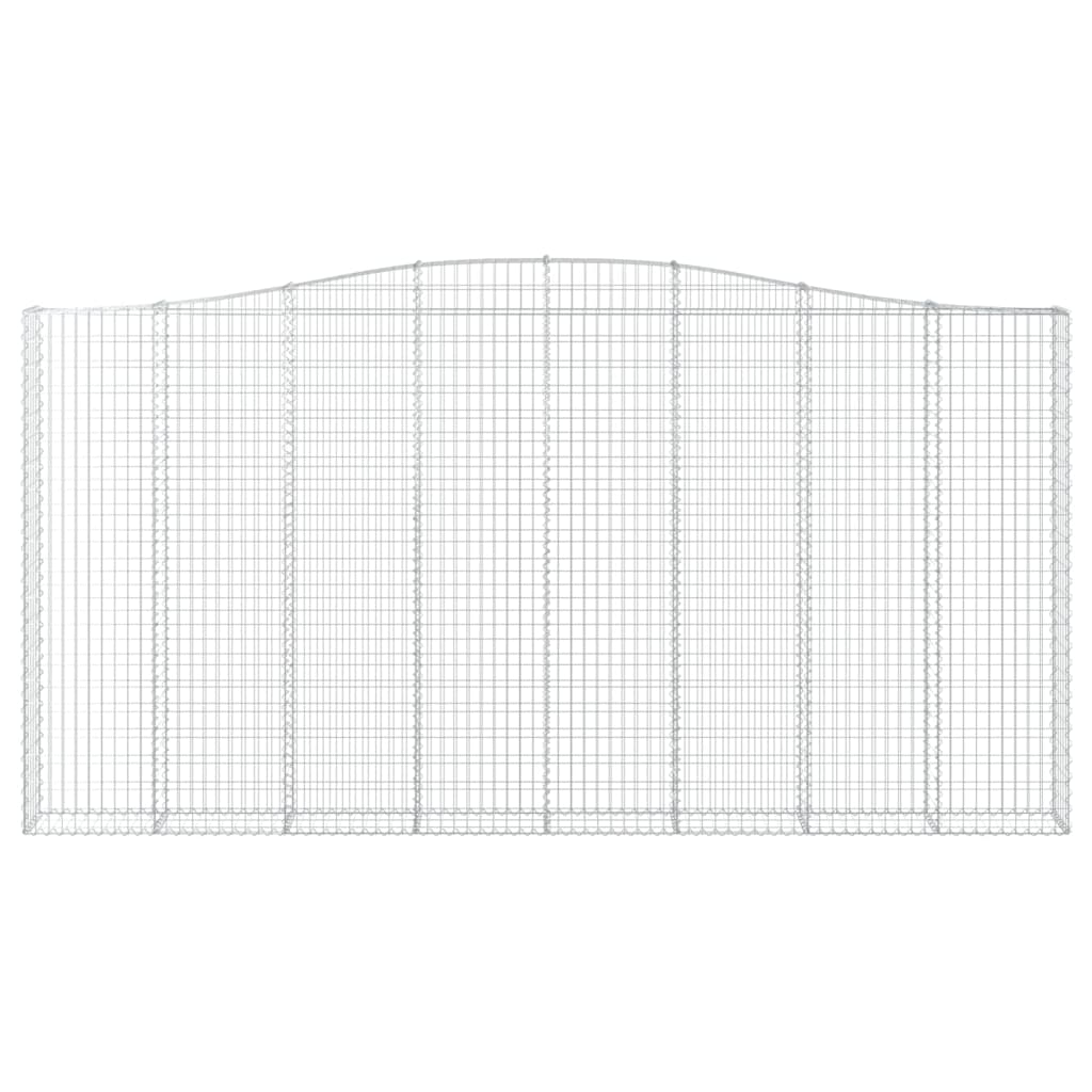 9 db íves horganyzott vas gabion kosár 400x30x200/220 cm