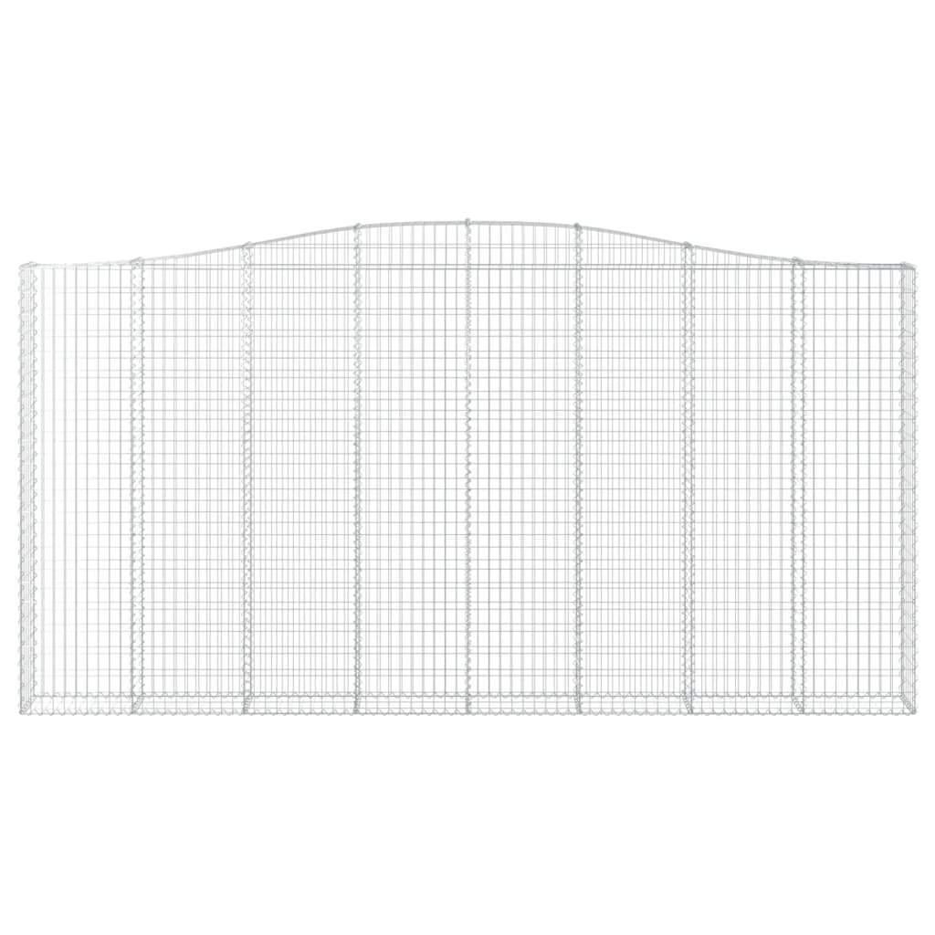 10 db íves horganyzott vas gabion kosár 400x30x200/220 cm