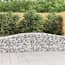  vidaXL 2 db íves horganyzott vas gabion kosár 400x50x60/80 cm termék 2. képe