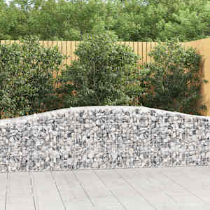 Obokane gabion košare 25 kosa 400x50x60/80 cm pocinkano železo
