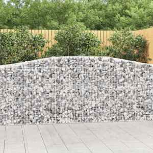 Obokane gabion košare 10 kosi 400x50x100/120cm pocinkano železo