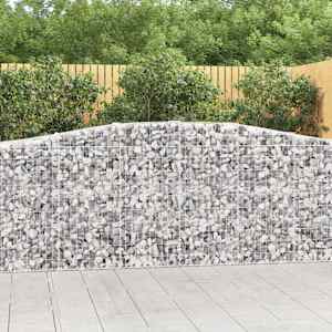 Obokane gabion košare 15 kosi 400x50x100/120cm pocinkano železo