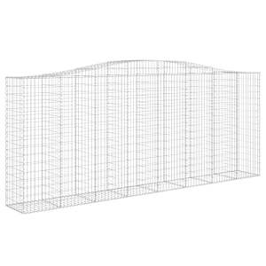 Klenuté gabionové koše 10ks 400x50x160/180cm pozinkované železo - obrázek 3