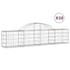 vidaXL kaarekujulised gabioonkorvid 30 tk, 200x30x40/60 cm, raud