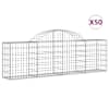 vidaXL kaarekujulised gabioonkorvid 50 tk, 200 x 30 x 60/80 cm, raud