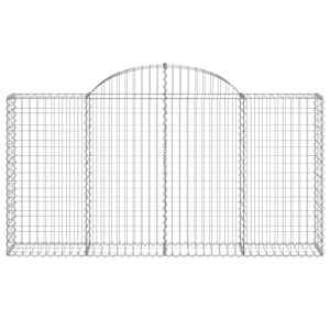Klenuté gabionové koše 40ks 200x30x100/120cm pozinkované železo - obrázek 4