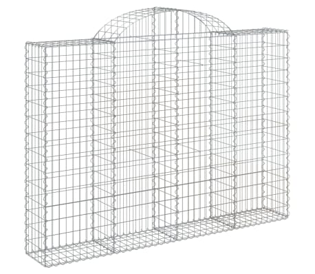 vidaXL Schanskorven 20 st gewelfd 200x30x140/160 cm ijzer