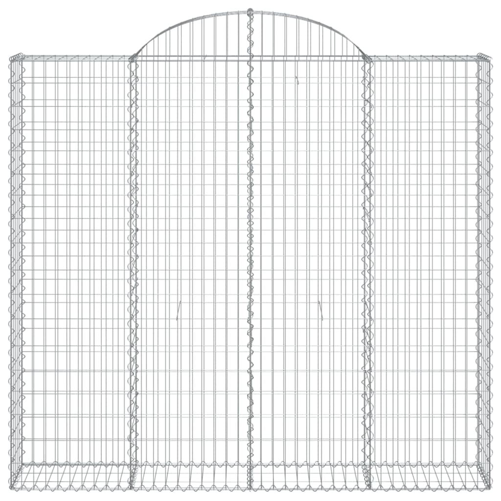 5 db íves horganyzott vas gabion kosár 200x30x180/200 cm