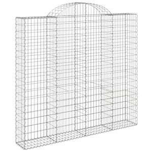 vidaXL Συρματοκιβώτια Τοξωτά 11 τεμ. 200x30x180/200 εκ. Γαλβαν. Ατσάλι