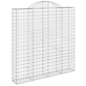 vidaXL Coșuri gabion arcuite 3 buc. 200x30x200/220 cm fier galvanizat