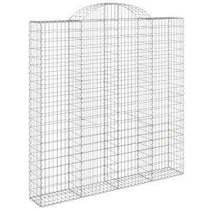 vidaXL Συρματοκιβώτια Τοξωτά 4 τεμ. 200x30x200/220 εκ. Γαλβαν. Ατσάλι