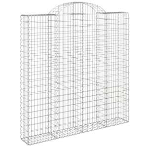 vidaXL Coșuri gabion arcuite, 11 buc 200x30x200/220cm, fier galvanizat