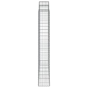 Klenuté gabionové koše 15ks 200x30x200/220cm pozinkované železo - obrázek 5