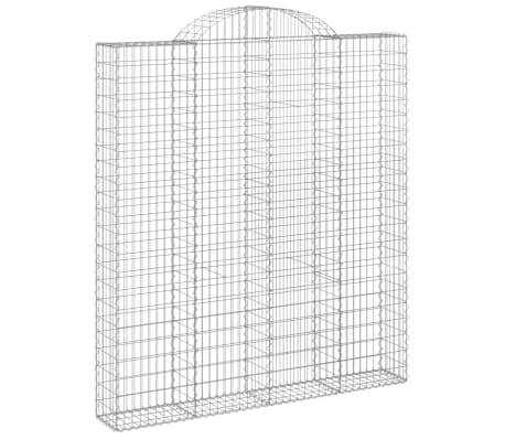 vidaXL Συρματοκιβώτια Τοξωτά 11 τεμ. 200x30x220/240 εκ. Γαλβαν. Ατσάλι