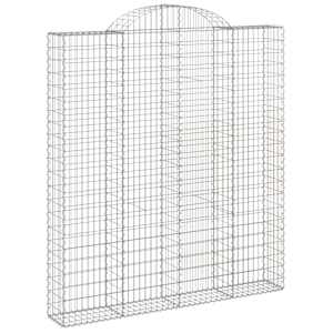 vidaXL Coșuri gabion arcuite, 14 buc 200x30x220/240cm, fier galvanizat