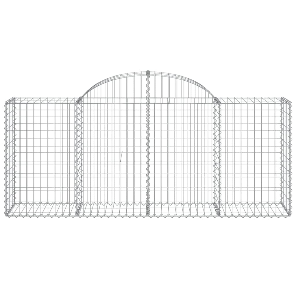 50 db íves horganyzott vas gabion kosár 200x50x80/100 cm