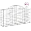 vidaXL kaarekujulised gabioonkorvid 20 tk, 200x50x100/120 cm, raud