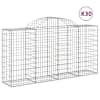 vidaXL kaarekujulised gabioonkorvid 30 tk, 200x50x100/120 cm, raud