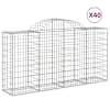 vidaXL kaarekujulised gabioonkorvid 40 tk, 200x50x100/120 cm, raud