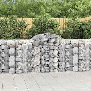 Obokane gabion košare 50 kosov 200x50x100/120cm cinkano železo