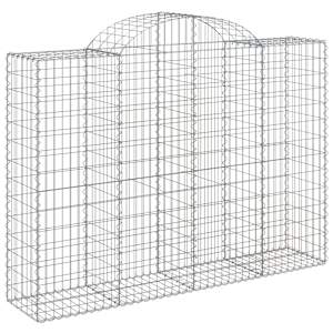 vidaXL Paniers &agrave; gabions arqu&eacute;s 50 pcs 200x50x140/160 cm Fer galvanis&eacute;