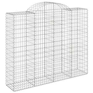 vidaXL Kosze gabionowe, 25 szt, 200x50x160/180cm, galwanizowane żelazo
