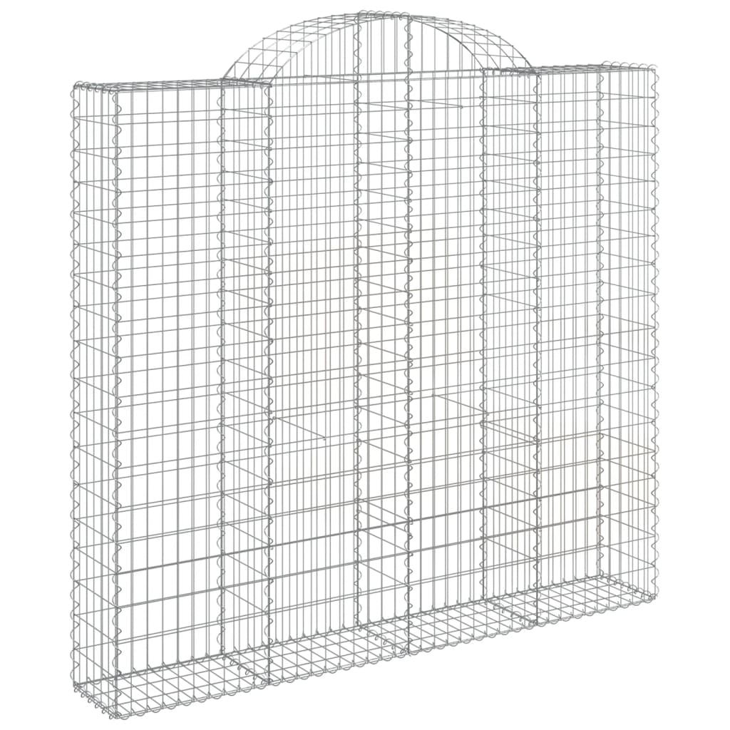 vidaXL Schanskorven 5 st gewelfd 200x50x180/200 cm ijzer afbeelding