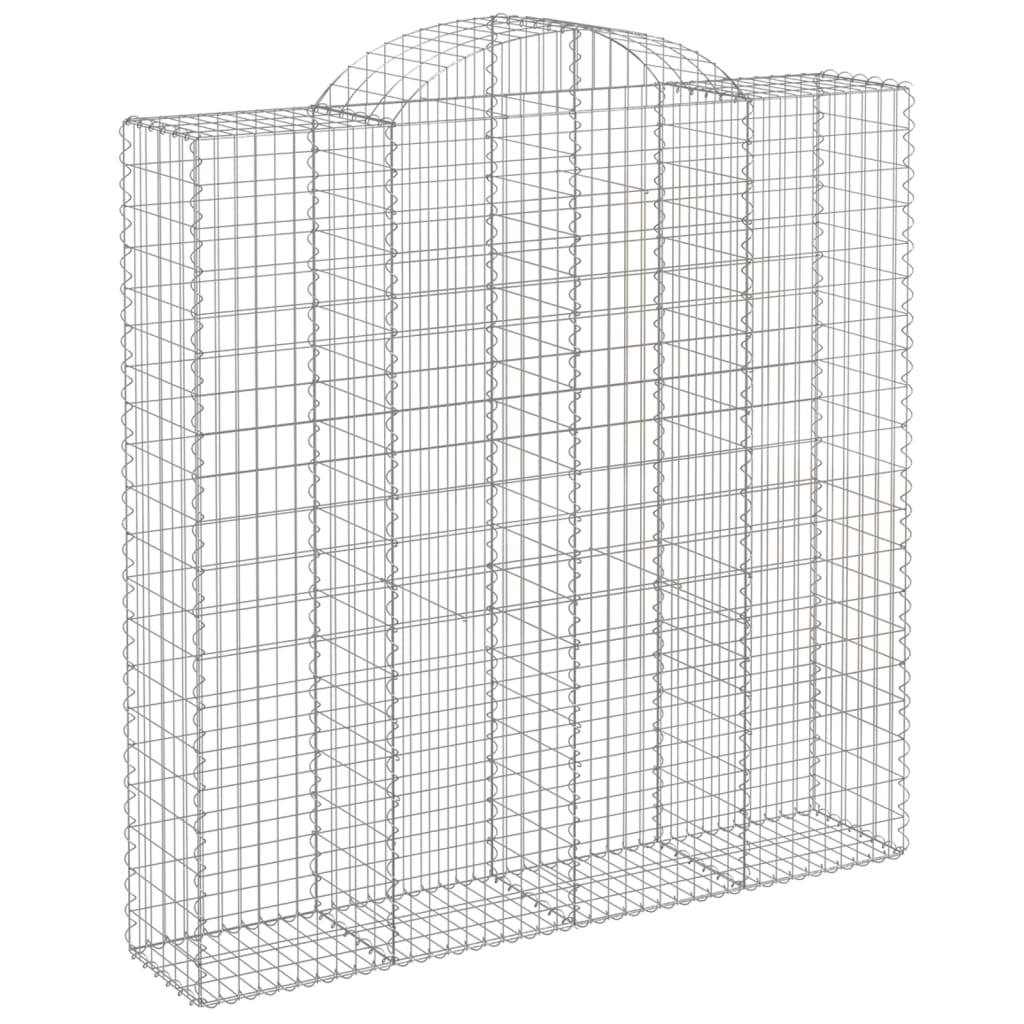 vidaXL Schanskorven 13 st gewelfd 200x50x200/220 cm ijzer afbeelding