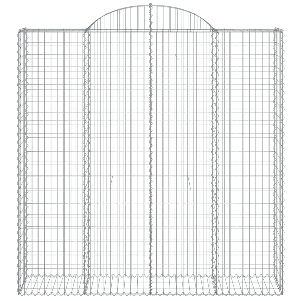 Schanskorven 20 st gewelfd 200x50x200/220 cm ijzer - Afbeelding 4