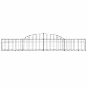 Klenuté gabionové koše 4 ks 300x30x40/60 cm pozinkované železo - obrázek 4