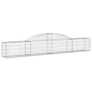 Klenuté gabionové koše 6 ks 300x30x40/60 cm pozinkované železo - obrázek 3