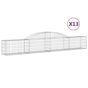 Klenuté gabionové koše 13 ks 300x30x40/60 cm pozinkované železo - obrázek 2
