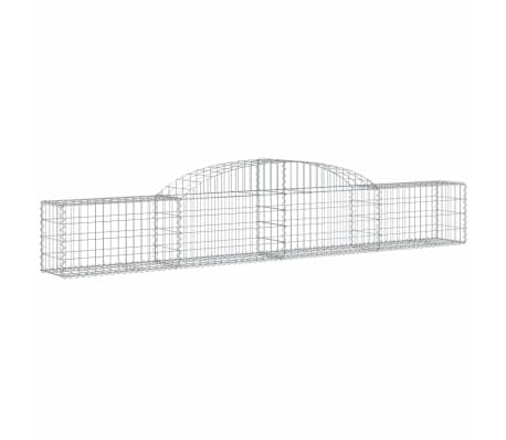 vidaXL Paniers &agrave; gabions arqu&eacute;s 13 pcs 300x30x40/60 cm fer galvanis&eacute;