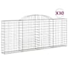 vidaXL kaarekujulised gabioonkorvid 30 tk, 300x30x120/140 cm, raud