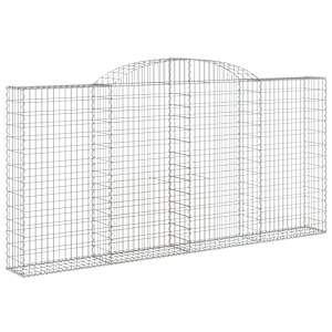 vidaXL Gabionkurver buede 5 stk 300x30x140/160 cm galvanisert jern