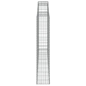 Klenuté gabionové koše 12ks 300x30x160/180cm pozinkované železo - obrázek 5
