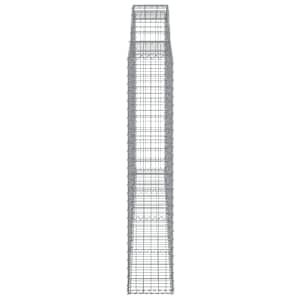 Klenuté gabionové koše 13ks 300x30x160/180cm pozinkované železo - obrázek 5