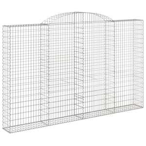 vidaXL Schanskorven 8 st gewelfd 300x30x180/200 cm ijzer