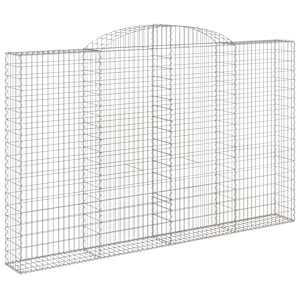 vidaXL Schanskorven 10 st gewelfd 300x30x180/200 cm ijzer
