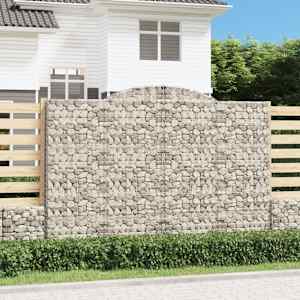 Klenuté gabionové koše 11ks 300x30x200/220cm pozinkované železo