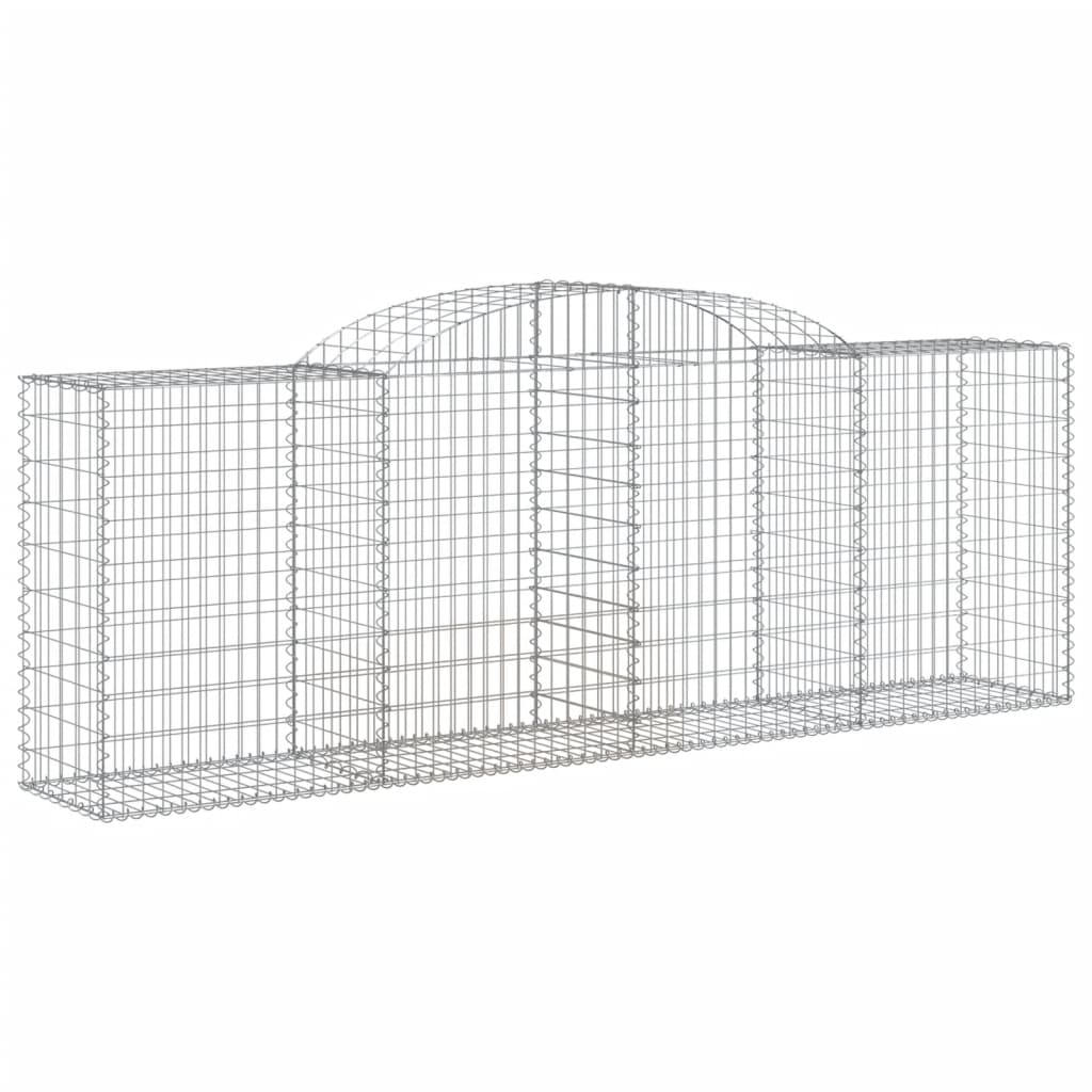 vidaXL Oblúkové gabiónové koše 11 ks 300x50x100/120cm pozinkov. železo