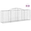 vidaXL kaarekujulised gabioonkorvid 30 tk, 300x50x100/120 cm, raud