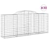 vidaXL kaarekujulised gabioonkorvid 30 tk, 300x50x120/140 cm, raud