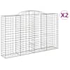 vidaXL kaarekujulised gabioonkorvid 2 tk, 300x50x180/200 cm, raud