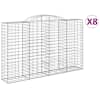 vidaXL kaarekujulised gabioonkorvid 8 tk, 300x50x180/200 cm, raud