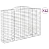 vidaXL kaarekujulised gabioonkorvid 12 tk, 300x50x200/220 cm, raud
