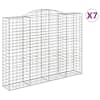 vidaXL kaarekujulised gabioonkorvid 7 tk, 300x50x220/240 cm, raud